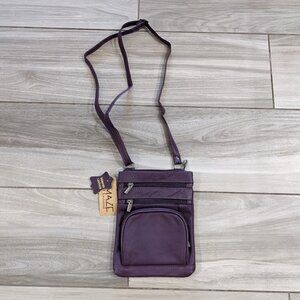 Amaze Exclusive Genuine Leather Crossbody Purse NWT